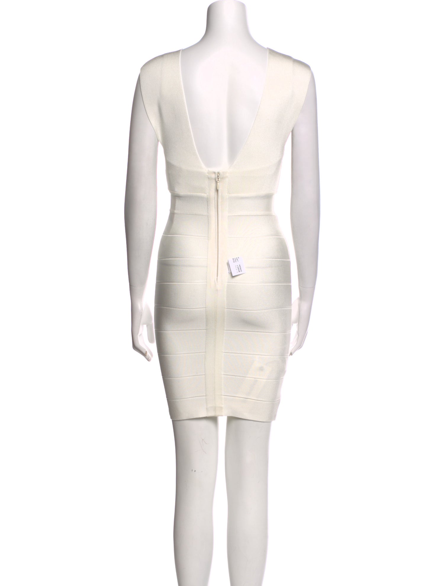 Herve Leger Square Neckline Mini Dress